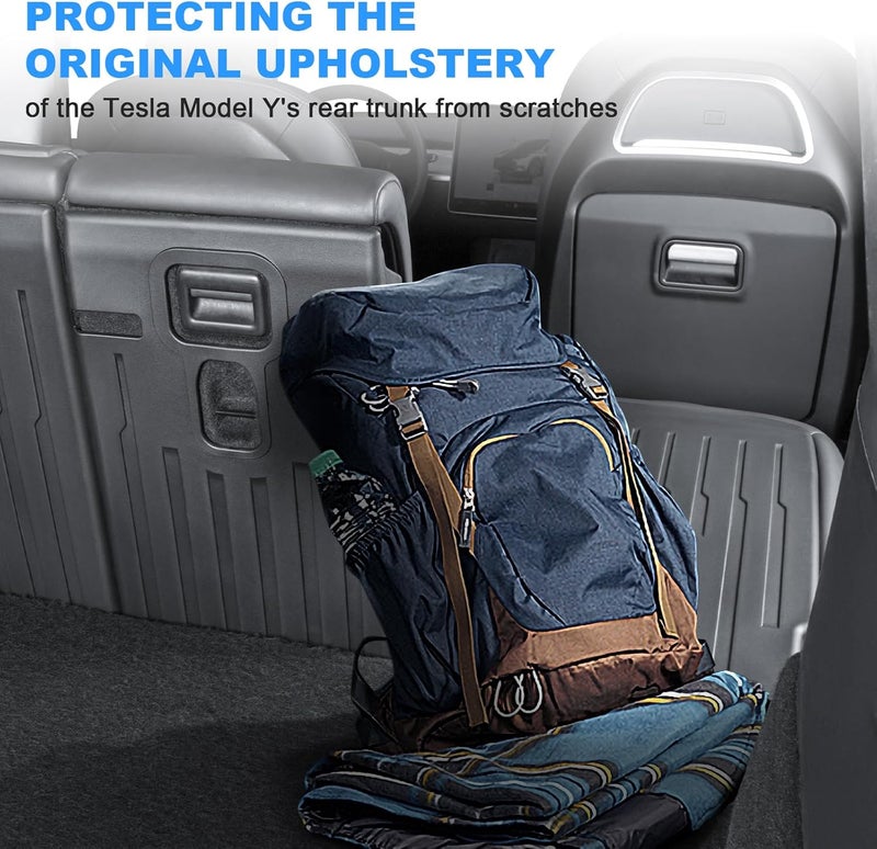 KUNIST for Tesla Model Y Rear Back Seat Protector [Durable Upgraded TPE] Second Row Seats Back Cover,Waterproof Backrest Mats fit for 2021-2025 Tesla Model Y 5-Seater Accessories (Not Fit Juniper) - Image 3